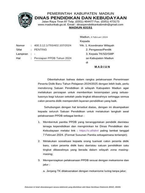 Persiapan PPDB