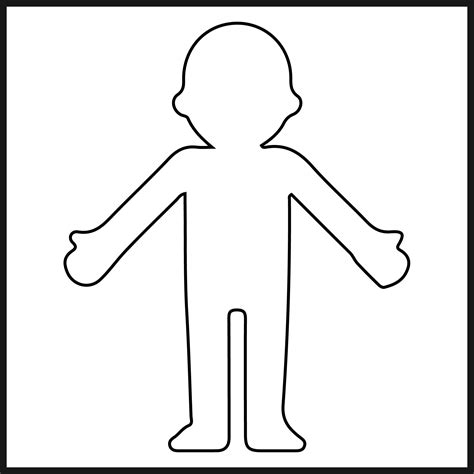 Person Cutout Template
