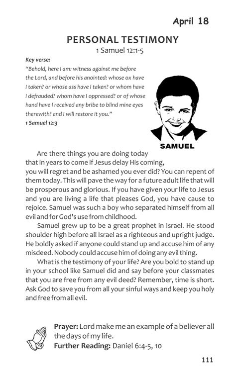Personal Testimony Template