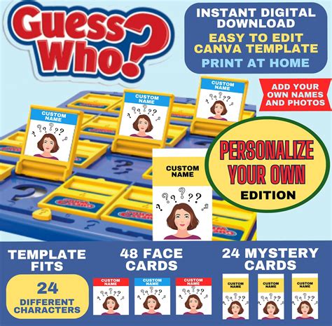 Personalized Guess Who Template