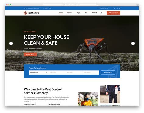 Pest Control Website Template