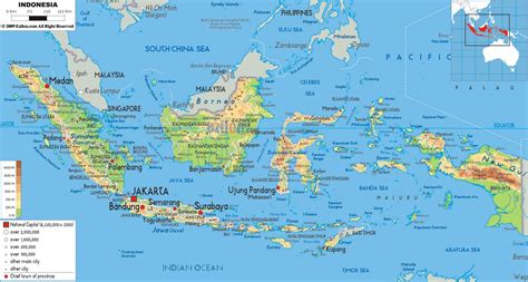 Peta Geografis Indonesia