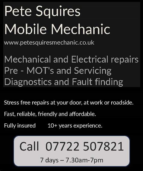 Pete Squires Mobile Mechanic