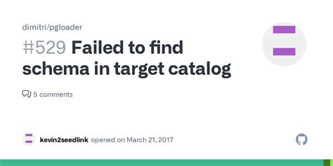Pgloader Failed To Find Schema In Target Catalog