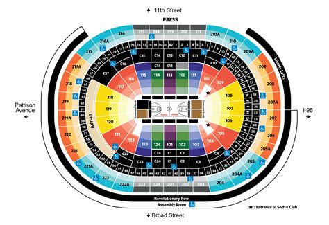 Philadelphia 76ers Seating Chart