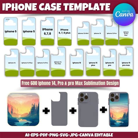 Phone Case Insert Template