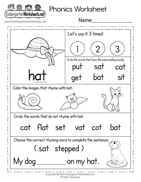 Phonics Free Printables