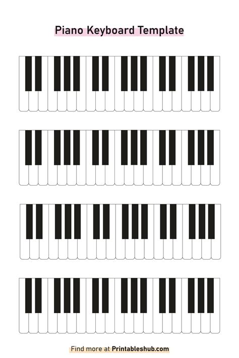 Piano Keys Template