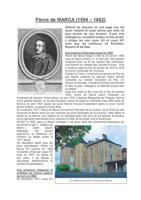 Pierre de Marca à Gan