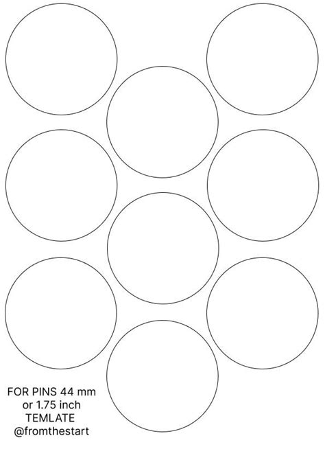 Pin Circle Template