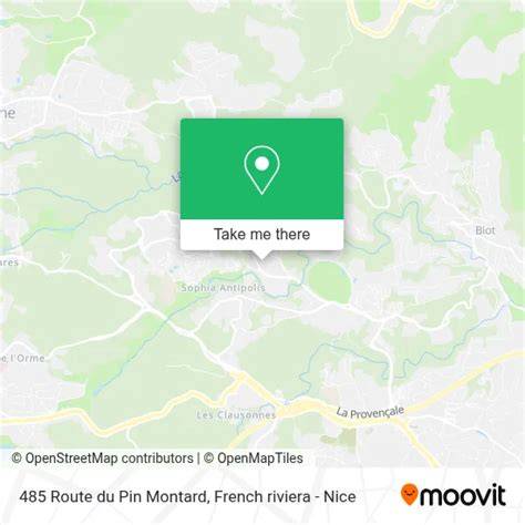Pin Montard Bus stop à Biot