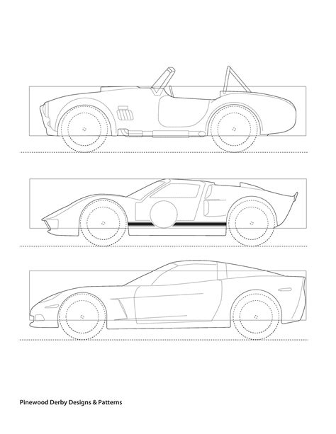 Pine Derby Templates