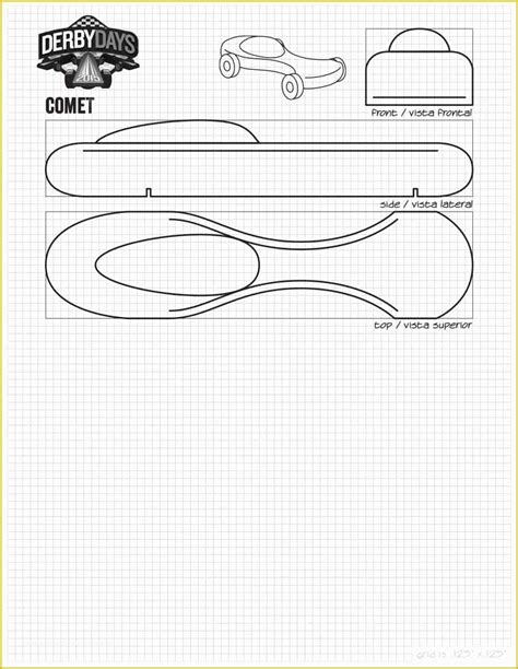 Pinewood Derby Template Printable