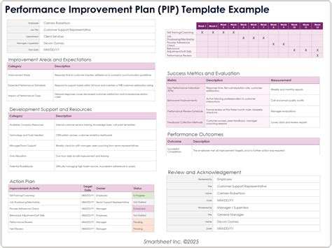 Pip Template Word Free Download