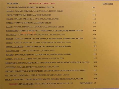 Pizza Pinga à Coti-Chiavari