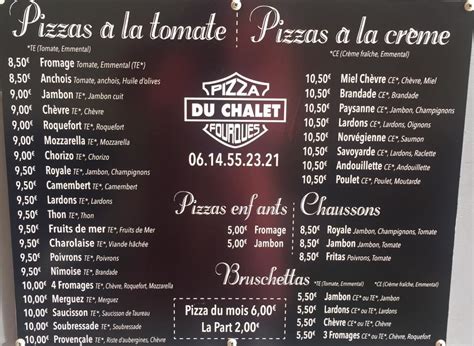 Pizza du chalet à Fourques