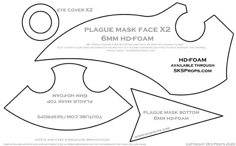 Plague Doctor Mask Template
