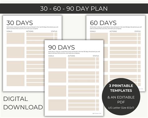 Plan For The Day Template