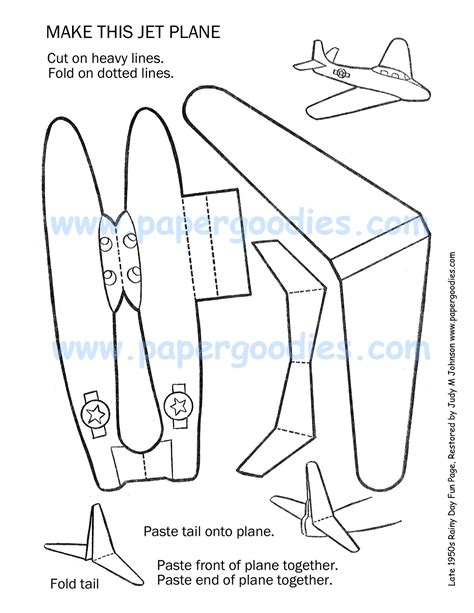 Plane Cut Out Template
