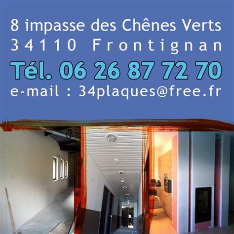 Plaques 34 - plaquiste à Frontignan