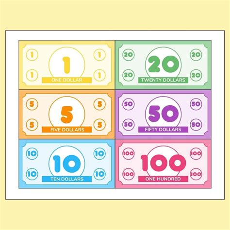 Play Money Free Printable