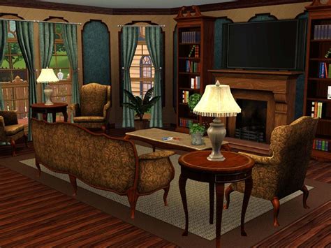 Play with Textures in Queen Anne Decor Sims 4 Interior Design