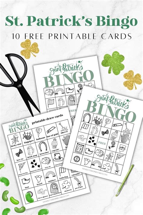 Play2learn Sarah Patricks Day Free Printable Bingo Cards