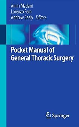 download Pocket Manual of General Thoracic Surgery