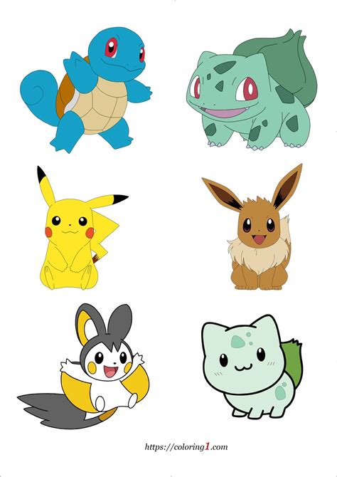 Pokemon Characters Printable