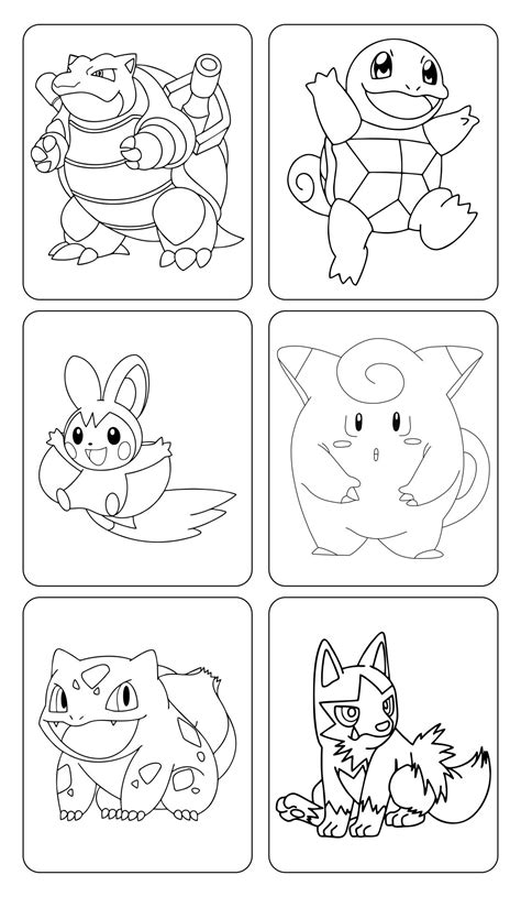 Pokemon Printables The Back Of The Cards Small