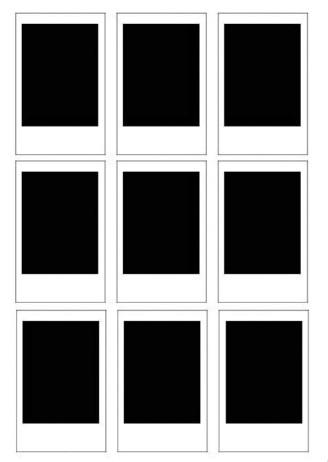 Polaroid Template Printable