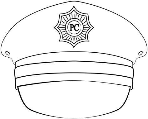 Policeman Hat Printable