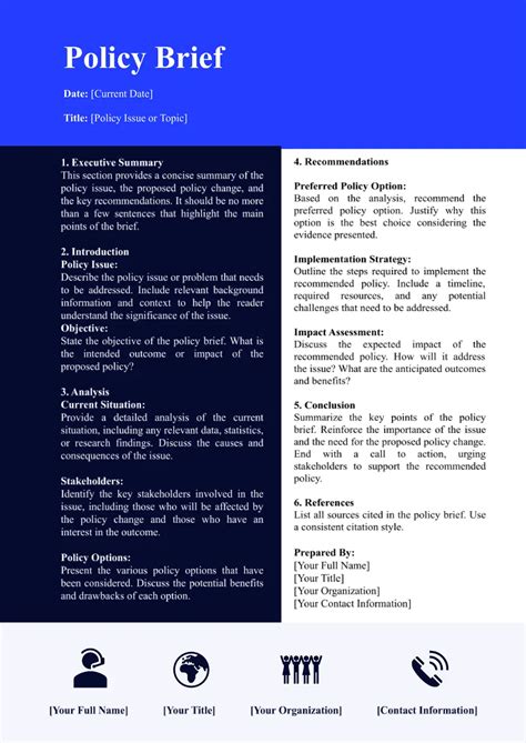 Policy Brief Template Google Docs