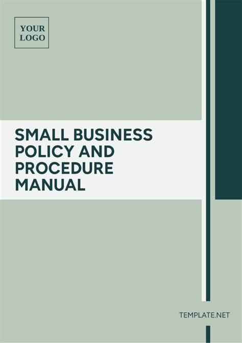 Policy Template For Small Business