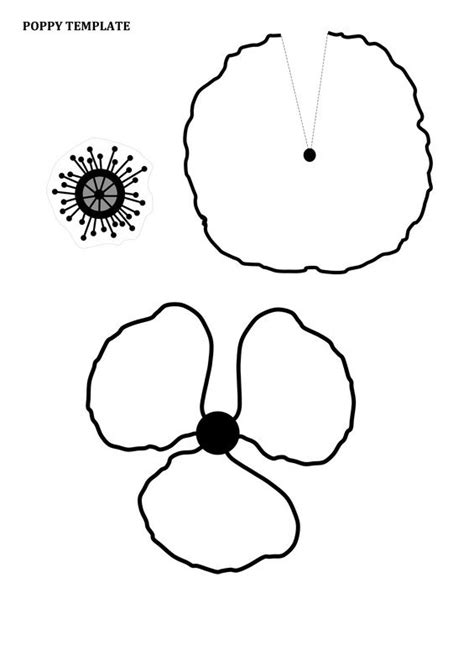 Poppy Craft Template