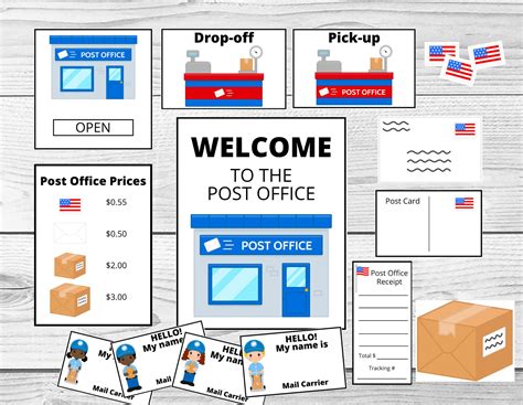 Post Office Dramatic Play Printables Free