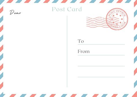 Postcard Design Template