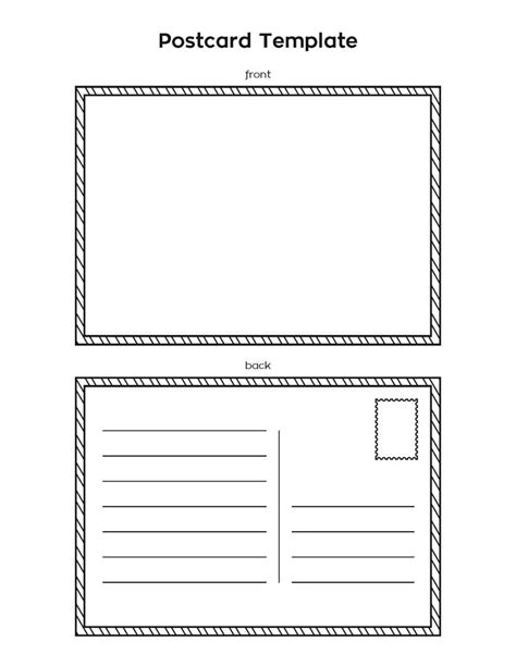 Postcard Template Free Printable