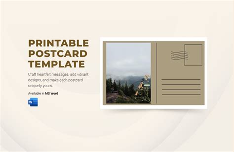 Postcard Template Microsoft Word