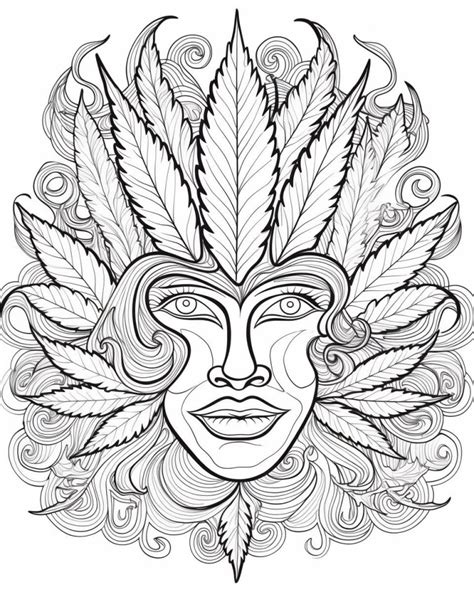 Pothead Printable Stoner Coloring Pages