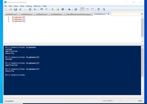 PowerShell Array With Variables
