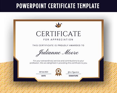 Powerpoint Certificate Templates