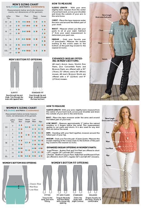 Prana Sizing Chart