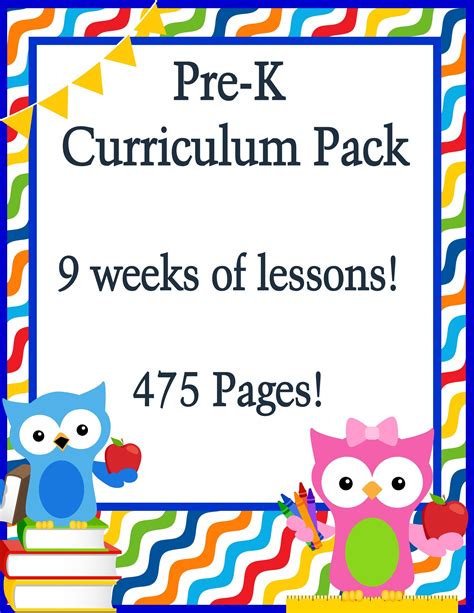 Pre K Homeschool Curriculum Free Printable
