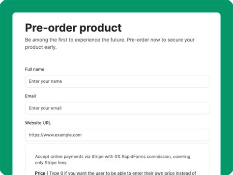 Pre Order Website Template