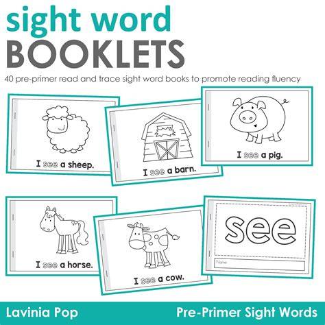 Pre Primer Sight Word Readers Free Printable Pre-primer