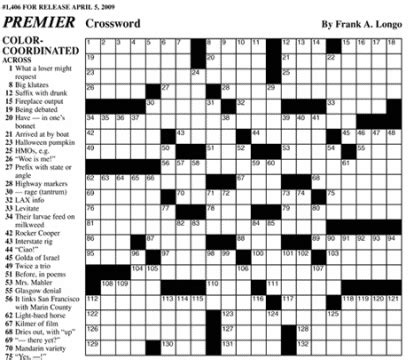 Premier Sunday Crossword Printable