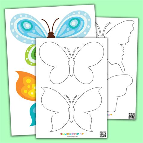 Preschool Butterfly Template