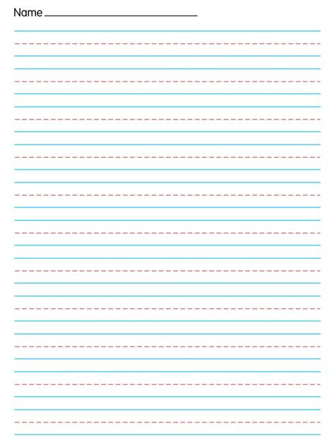 Primary Handwriting Paper Printable