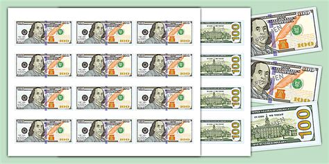 Printable $100 Bill